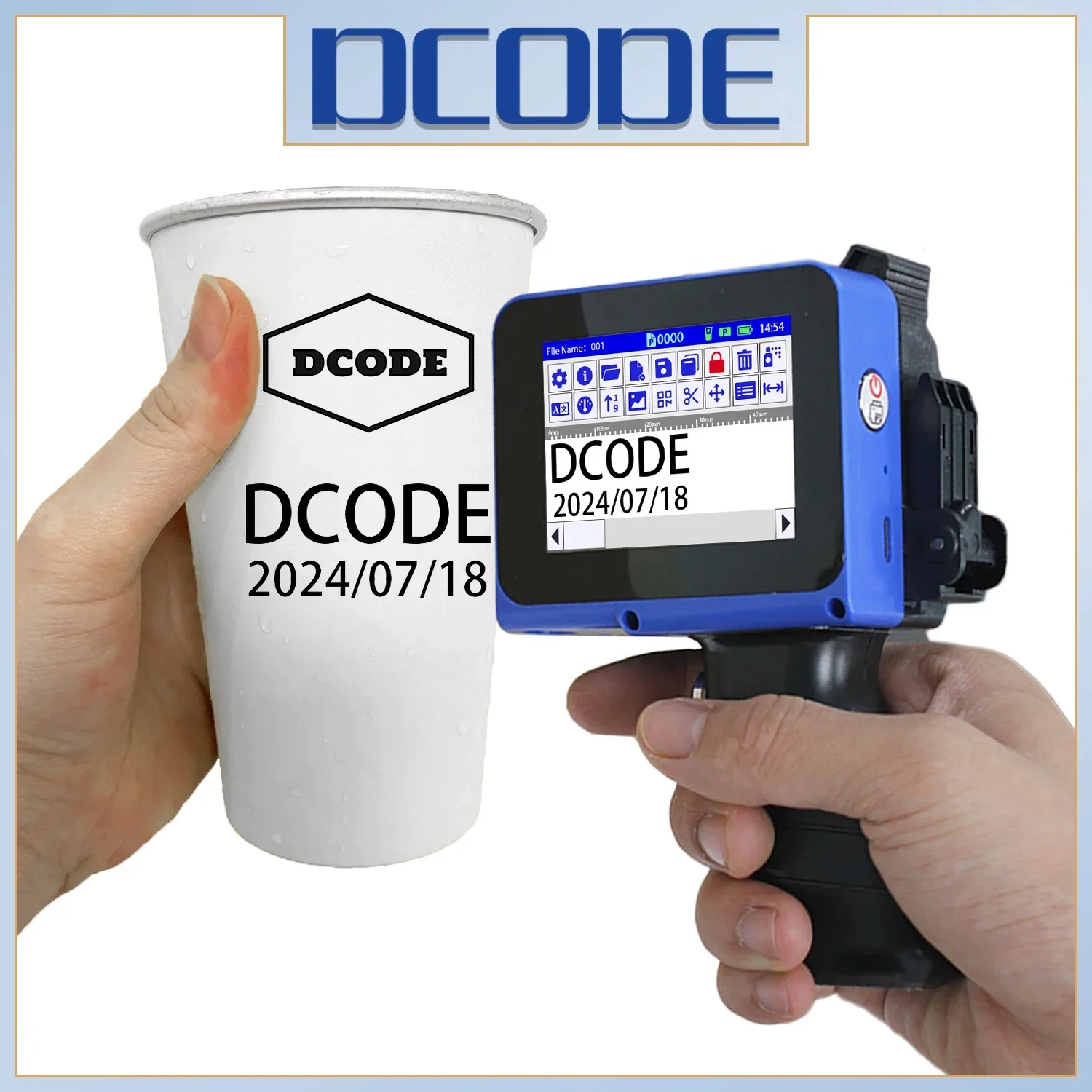 Industrial Laser Printing Machine - DCODE DC12 Mini imprimante divisée Portable