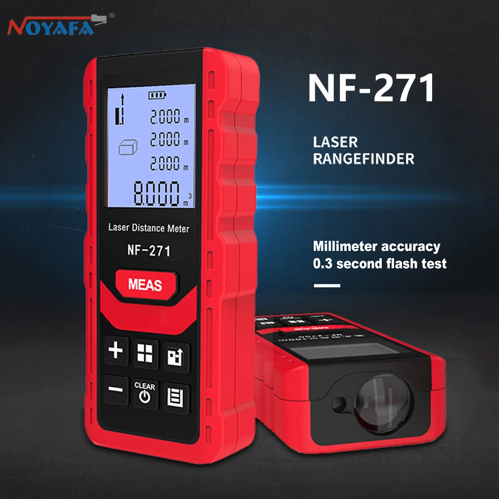 Industrial Laser Tape Measure - Télémètre laser numérique Noyafa NF-271, outil