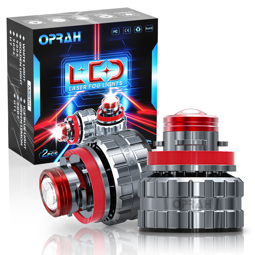 Industrial Laser Projection - Oprah-Ampoule de budgétaire antibrouillard LED, lentille