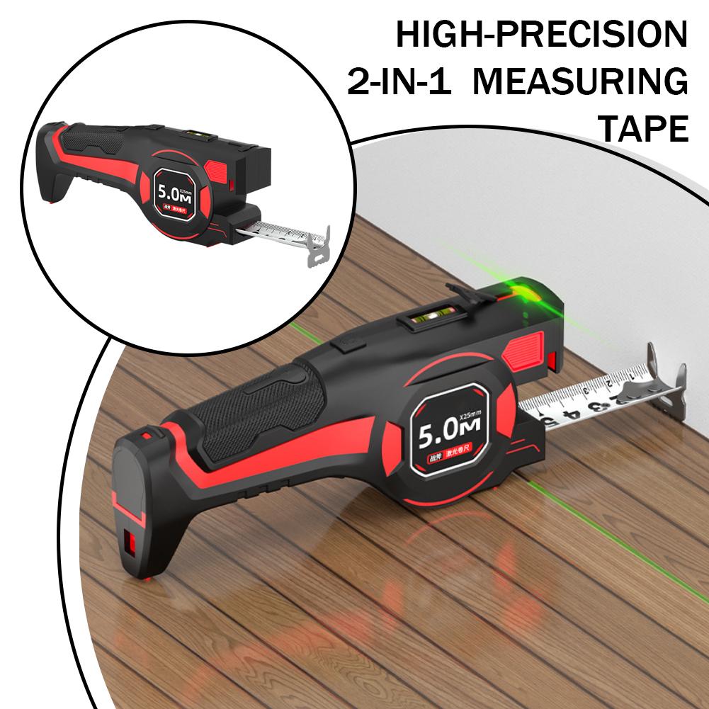 Télémètre laser 2-en-1 avec ru - Industrial Laser Tape Measure avis et prix