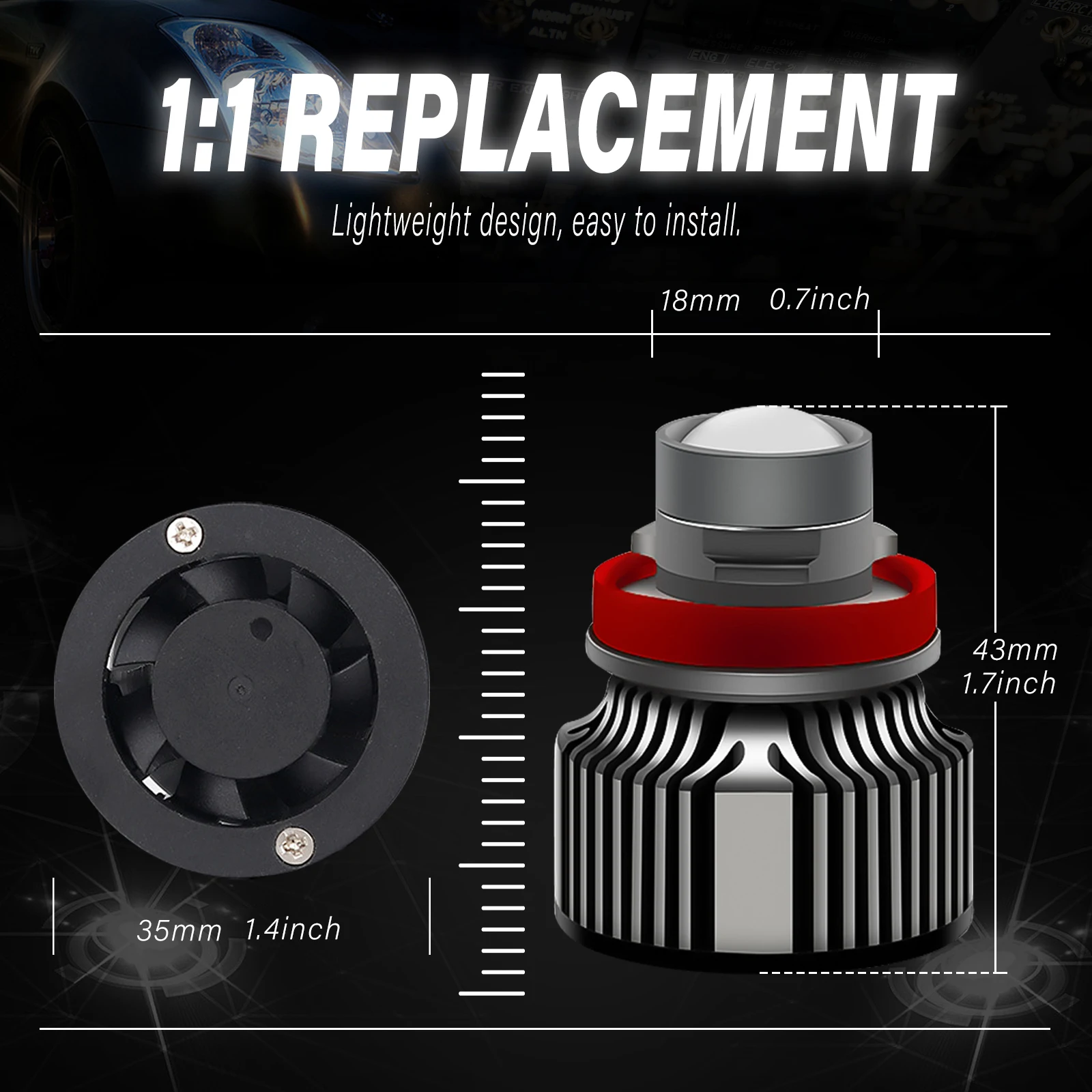 Ampoule de phare antibrouillar - Laser Focus Lens avis et prix